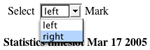 Select right mark